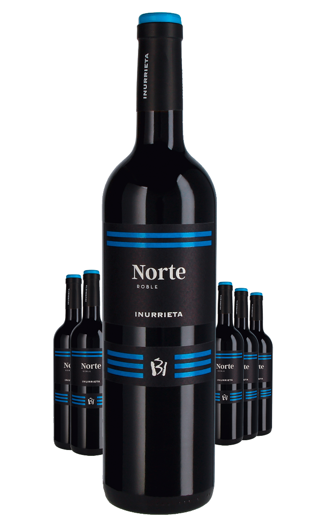 Paket 6 Flaschen Bodega Inurrieta Norte Roble