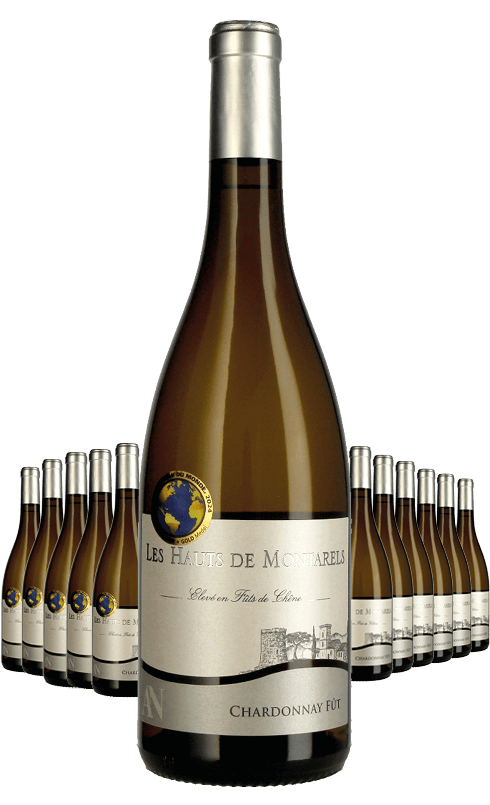 Paket 12 Flaschen Les Hauts de Montarels Chardonnay
