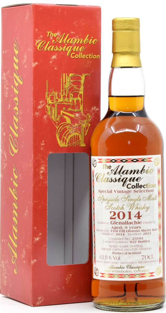 Glenallachie 9 Jahre 2014/2023 Oloroso Sherry 63,9% Alambic Classique