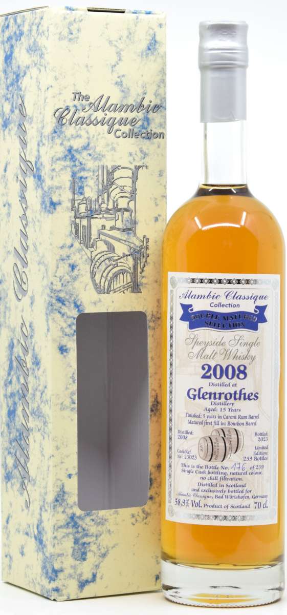 Glenrothes 15 Jahre 2008/2023 Caroni Rum Barrel 58,9% Alambic Classique