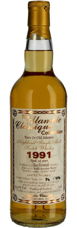 Auchroisk 1991/2018 26 Jahre - Refill Bourbon Barrel - Alambic Classique