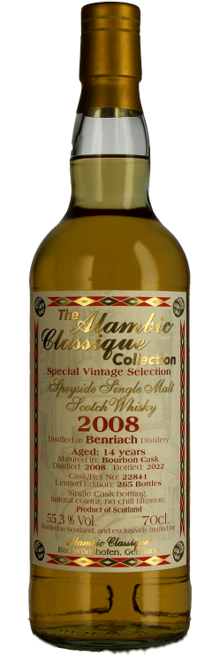 Benriach 14 Jahre 2008/2022 55,3% Alambic Classique