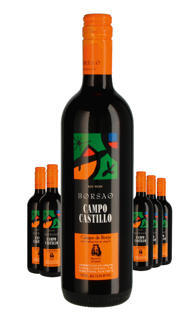 Paket 6 Flaschen Borsao Campo Castillo Miro Edition