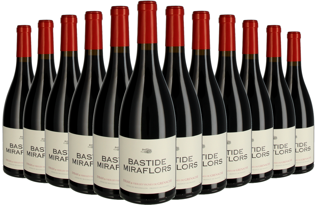 Paket 12 Flaschen  Bastide Miraflors Syrah & Vieilles Vignes de Grenache