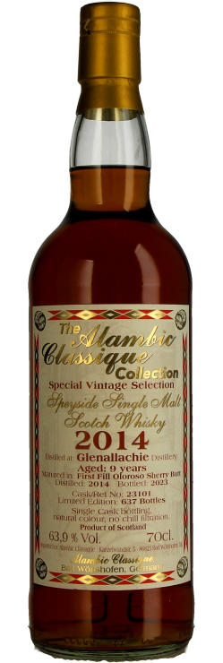 Glenallachie 9 Jahre 2014/2023 Oloroso Sherry 63,9% Alambic Classique