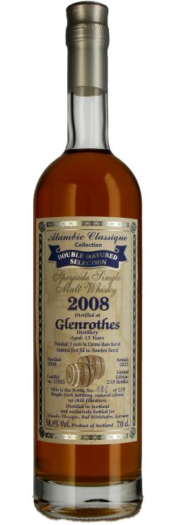 Glenrothes 15 Jahre 2008/2023 Caroni Rum Barrel 58,9% Alambic Classique