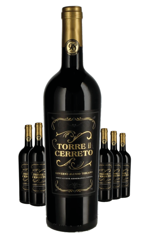 Paket 6 Flaschen Torre il Cerreto Governo all´uso Toscano