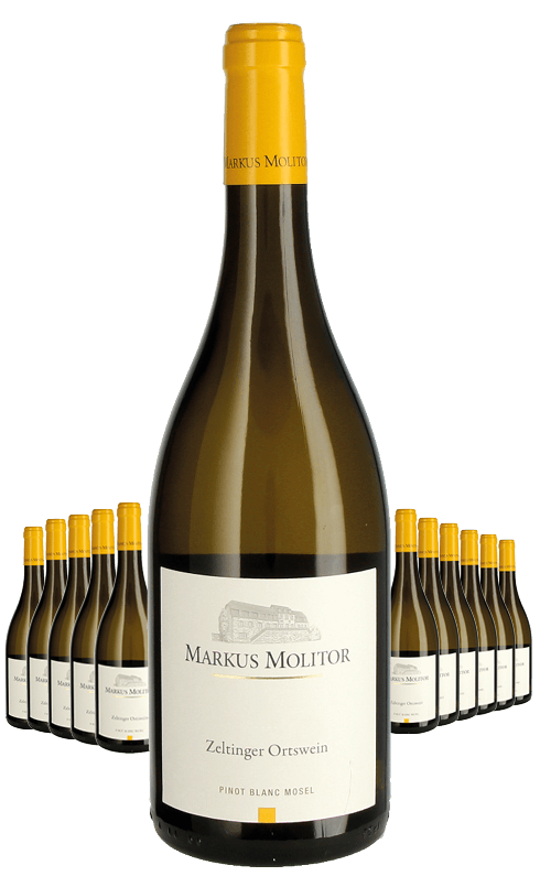 Paket 12 Flaschen Markus Molitor Zeltinger Ortswein Pinot Blanc
