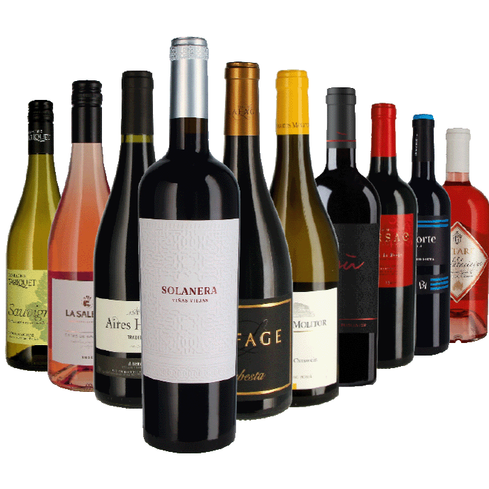 Mixed-Paket 10 x 1 Flasche aus Weinkarte 08 - 2025