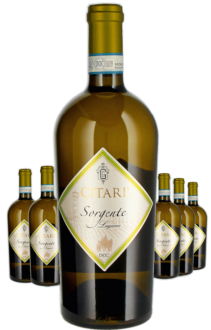 Paket 6 Flaschen Citari Sorgente Lugana