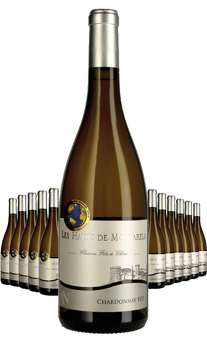 Paket 12 Flaschen Les Hauts de Montarels Chardonnay